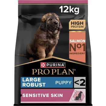 Сухий корм PRO PLAN Large Robust Puppy Sensitive Skin для цуценят великих порід масивної статури, з чутливою шкірою, з лососем, 12 кг