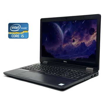 Ноутбук Dell Latitude E5570 / 15.6" (1920x1080) IPS / Intel Core i5-6300HQ (4 ядра по 2.3 - 3.2 GHz) / 8 GB DDR4 / 256 GB SSD / Intel HD Graphics 520 / WebCam / Win 10 Pro б/у