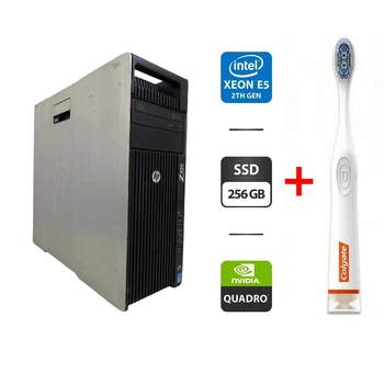 Рабочая станция Б-класс HP Z620 Workstation Tower / Intel Xeon E5-2670 v2 (10 (20) ядер по 2.5 - 3.3 GHz) / 32 GB DDR3 / 256 GB SSD / nVidia Quadro M2000, 4 GB GDDR5, 128-bit / DVD-ROM б/у + Подарок Умная зубная щетка Colgate Connect M1 / Bluetooth