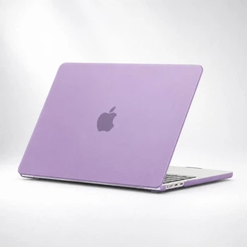 Чехол-накладка для MacBook Pro 13" 2016–2022 A1706/A1708/A1989/A2159/A2289/A2251/A2338 M1/M2 твердый пластиковый защитный кейс Purple матовый фиолетовый