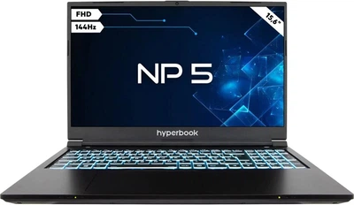 Ноутбук Hyperbook NP5 (NP5-6898), Intel Core i5-13420H / 15.6" / 144 Гц / RAM 16 ГБ DDR4 / SSD 500 ГБ / Intel UHD Graphics + RTX 2050 / Windows 11 Home / Чорний