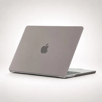 Чехол-накладка для MacBook Air 13.6" M2/M3/M4/M5 2022–2026 A2681/A3113/A3240/A3449 твердый пластиковый защитный кейс Charcoal grey матовый серый