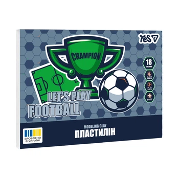 Пластилин YES Football 540715 18 цветов
