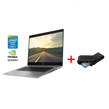 Мобильная рабочая станция Б-класс HP ZBook Studio G5 / 15.6" (1920x1080) IPS / Intel Core i7-8750H (6 (12) ядер по 2.2 - 4.1 GHz) / 16 GB DDR4 / 256 GB SSD / nVidia Quadro P1000, 4 GB DDR5, 128-bit / WebCam / Win 11 Pro б/у + Подарок Накопитель 64GB