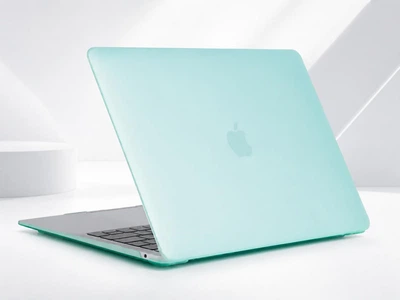 Чехол-накладка для MacBook Air 13.6" M2/M3/M4/M5 2022–2026 A2681/A3113/A3240/A3449 твердый пластиковый защитный кейс Sea blue бирюзовая матовая