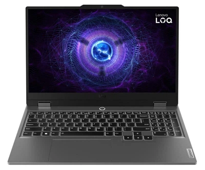 Ноутбук LENOVO LOQ 15 (83GS00TXPB), Intel Core i5-12600HX / 15.6" / 144 Гц / RAM 16 ГБ DDR5 / SSD 512 ГБ / Intel UHD Graphics + RTX 4050 / Windows 11 Home / Сірий