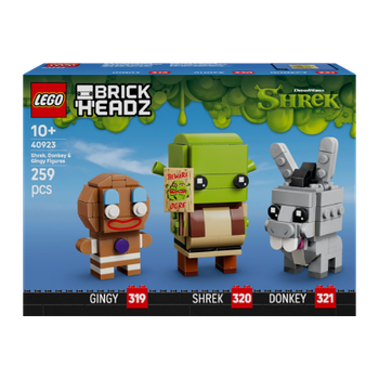 Конструктор Lego Shrek, Donkey & Gingy Figures BrickHeadz 40923
