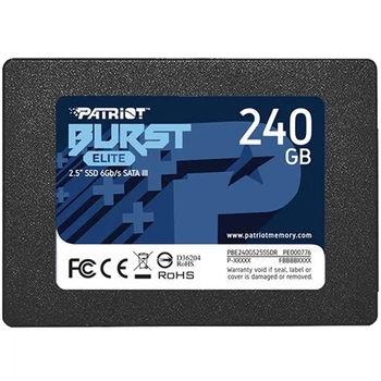 Твердотельный накопитель Patriot Burst Elite 240GB для быстрого запуска системы