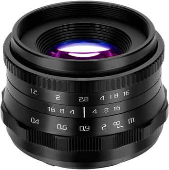 Портретний об'єктив JINTU 35 мм F1.2 з ручним фокусуванням, великою діафрагмою, сумісний з Sony E-mount - Уценка