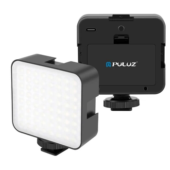 Накамерный LED-свет Puluz PU529B с 49 светодиодами, 800 Лм, питание от батареек AA, 6500K (CCD8E9F6EFF3)