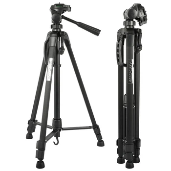 Штатив Weifeng WT-3560 для фотоаппарата и DSLR 64–167,5 см, 3 секции, нагрузка до 3 кг, сумка для переноски (1CD610DAF7C3)