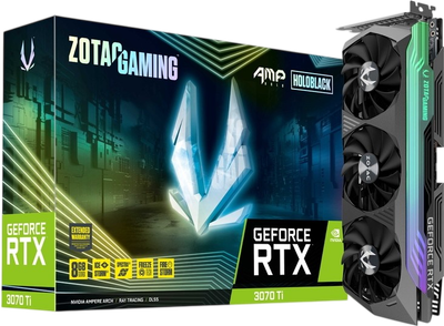 Видеокарта GeForce RTX 3070 Ti 8GB Zotac AMP Holo (ZT-A30710F-10P) Б/У