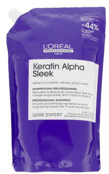 Змінний блок Шампунь L’Oreal Professionnel Paris Keratin Alpha Sleek розгладжувальний 1000 мл (3474637335489)