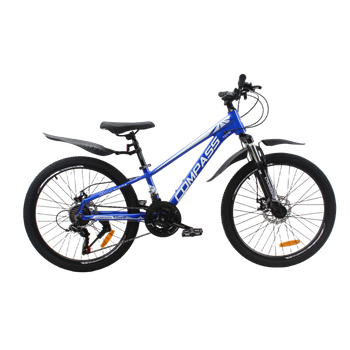 Велосипед CrossBike 24" Compass 2026 Рама 11" green-black