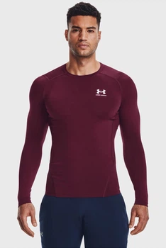 Мужской лонгслив UA HG Armour Comp LS для тренировок, размер SM, ткань HeatGear, быстро сохнет (52BDEFD774A6)