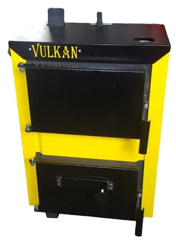 Твердопаливний котел Vulkan Classic 10 кВт із жаростійкої сталі 4 мм з чавунними колосниками