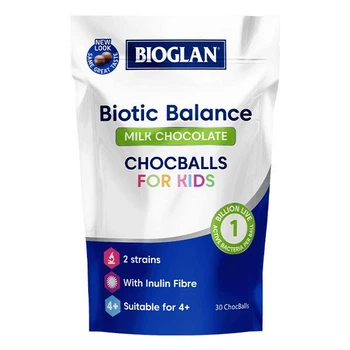 Bioglan Milk Chocballs for Kids 1 Billion Биоглан Пробиотик для детей 1 млрд для пищеварения 30 шт