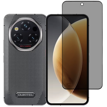 Защитное стекло Fiji Privacy для Oukitel WP210 антишпион Anti-peeping полная проклейка черный