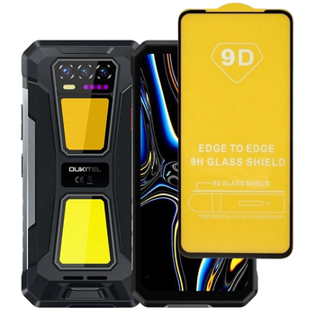 Защитное стекло TDG 9D для Oukitel WP58 / WP58 Pro полная проклейка черный