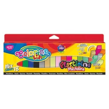 Пластилин Colorino Mix Colors 300 г 18 цветов квадратный (57424PTR)