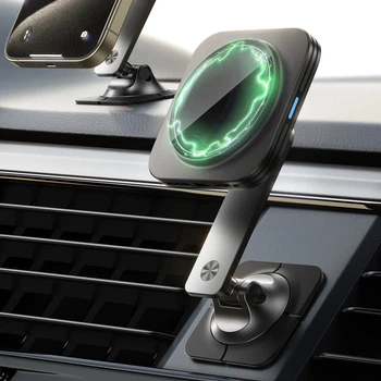 Автомобильный держатель с беспроводной зарядкой ESR Qi2 Wireless Dashboard Charger (HaloLock) 15W, магнитное для iPhone - Б/У