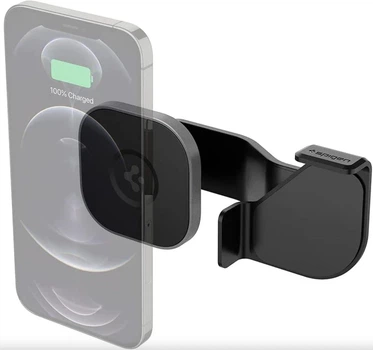 Автомобильный держатель с беспроводной зарядкой Spigen OneTap Pro Wireless Car Charger для Tesla Model 3 / Y / S / X - Б/У