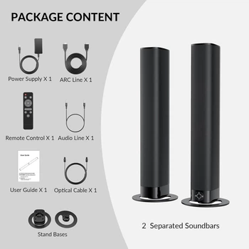 Беспроводной саундбар-трансформер KY-8000 Bluetooth (акустическая система 2-в-1 для ТВ и ПК) - Б/У