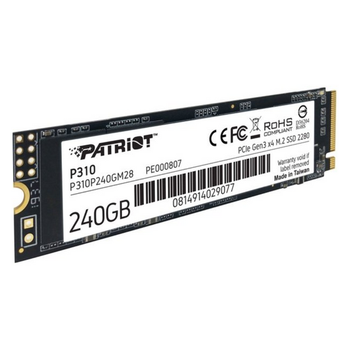 SSD-накопитель 240 ГБ Patriot P310 (M.2 2280, 3D TLC NAND, NVMe, P310P240GM28) Б/У