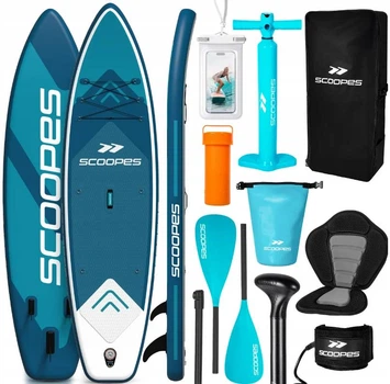 Надувна SUP дошка Scoopes Velo 320 см з веслом, сидінням, насосом та повним комплектом аксесуарів