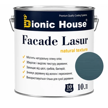 Фарба для дерева FACADE LASUR Bionic-House 10л Крайола