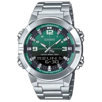 Мужские часы Casio AMW-870DA-3A Серебристые ( AT1141-0560 )