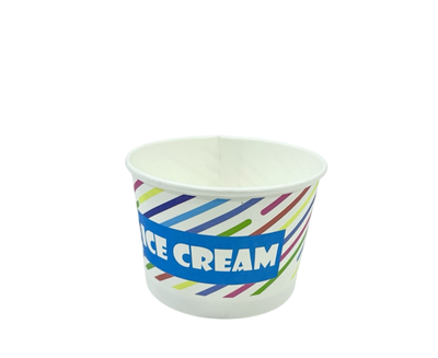 Стакан картонний 120 мл з кольоровим друком Ice Cream 40 шт