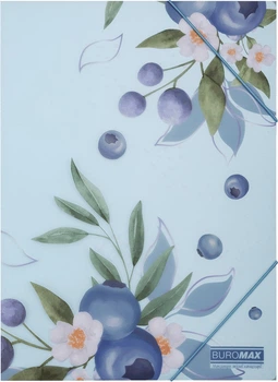 Папка на гумках Buromax Blueberry Arabeski А4 (BM.3908-17)