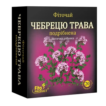 Фіточай "Чебрецю трава подрібнена" FitoProduct, 20 ф/п, дієтична добавка
