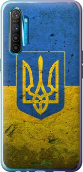 Чехол на Realme XT Флаг и герб Украины 2 "378u-1868-70447"