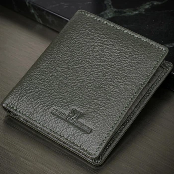 Женский кошелек на магните из натуральной кожи ST Leather bg230fash93 Зеленый