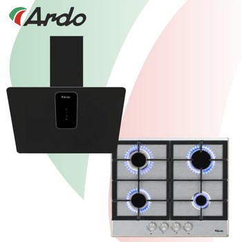 Комплект Варочная поверхность газовая Ardo AMH64GCX4 + Вытяжка кухонная Ardo AHI361EB4