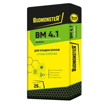 Клей для блоков Будмонстр ВМ 4,1 25 кг (25кг)