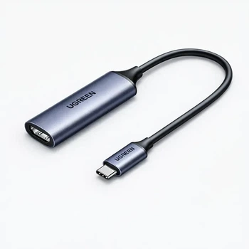 Карта захвата UGREEN HDMI - Type-C USB 3.0 4K 30 Гц / 2K 30 Гц 0.15 м Gray (UG303)