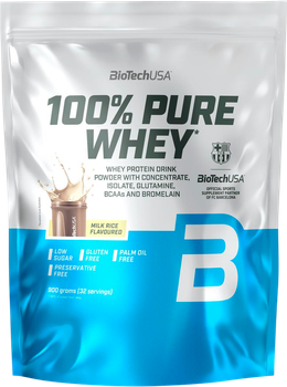 Сироватковий протеїн BioTechUSA 100% Pure Whey порошок 900 г Рисовий пудинг (5999076270170)