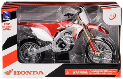 Модель мотоцикла Daffi Honda CRF450R 2018 1:12 Червона M-633 (5905422136335)