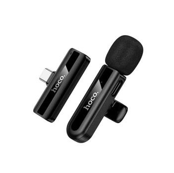 Микрофон петличка для телефона HOCO L20 Type-C Black (IPhone / Android)