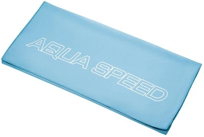 Рушник з мікрофібри Aqua Speed DRY FLAT 50x100 см швидковисихаючий для басейну та фітнесу Блакитний (155-02-50x100)