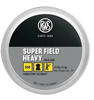 Кульки RWS SuperFieldHeavy 0,59 г.500 шт. кал.4,5 мм (1004234)