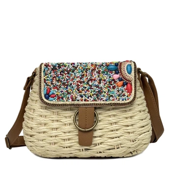 Сумка крос-боді солома VivaVerba світло-бежевий 1977 l.beige