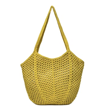 Плетена літня сумка текстиль VivaVerba жовтий 2011 yellow