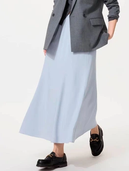 Спідниця довга літня жіноча Uniqlo 385627085 S Синя (1159864950)