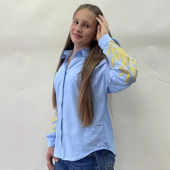 Сорочка вишита для дівички колоски 164