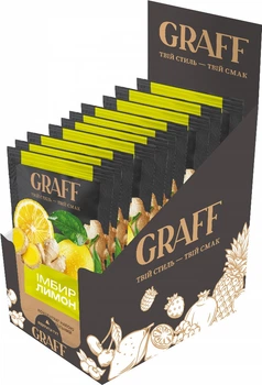 Концентрат чайного напитка фруктовый Graff Имбирь-Лимон 40 мл x 10 шт (90000939)