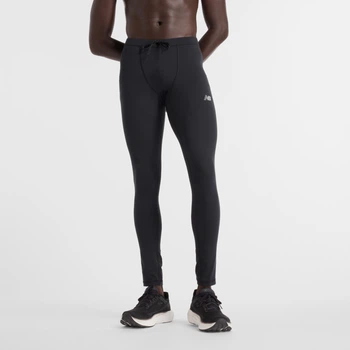 Мужские черные тайтсы New Balance NB Sleek 46 (S) (MP41237BK)